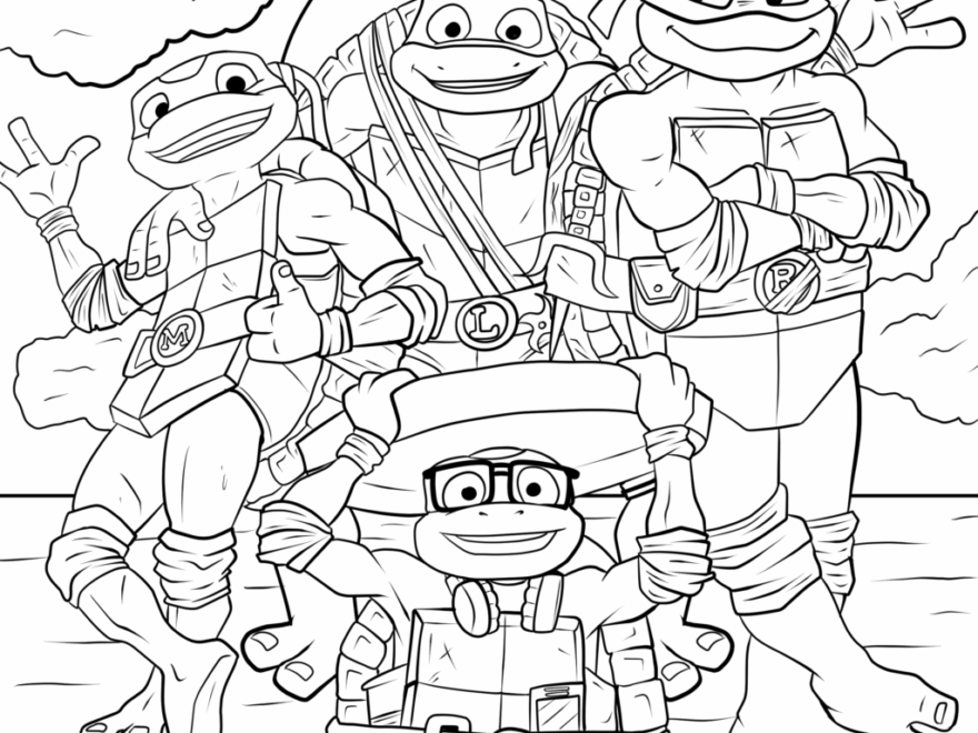 7 Tales Of The Teenage Mutant Ninja Turtles Coloring Pages TheToyZone