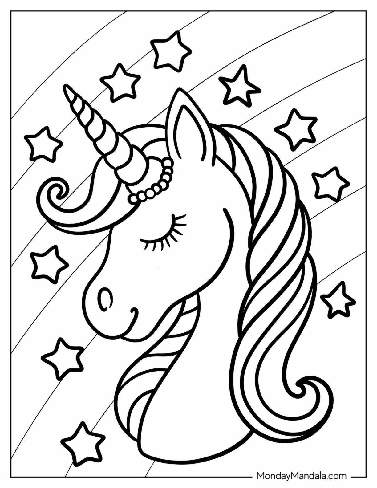 74 Unicorn Coloring Pages Free PDF Printables  74 Unicorn Coloring Pages Free PDF Printables