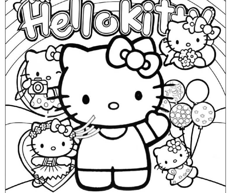 76 Hello Kitty Coloring Pages Free PDF To Print Woo Coloring