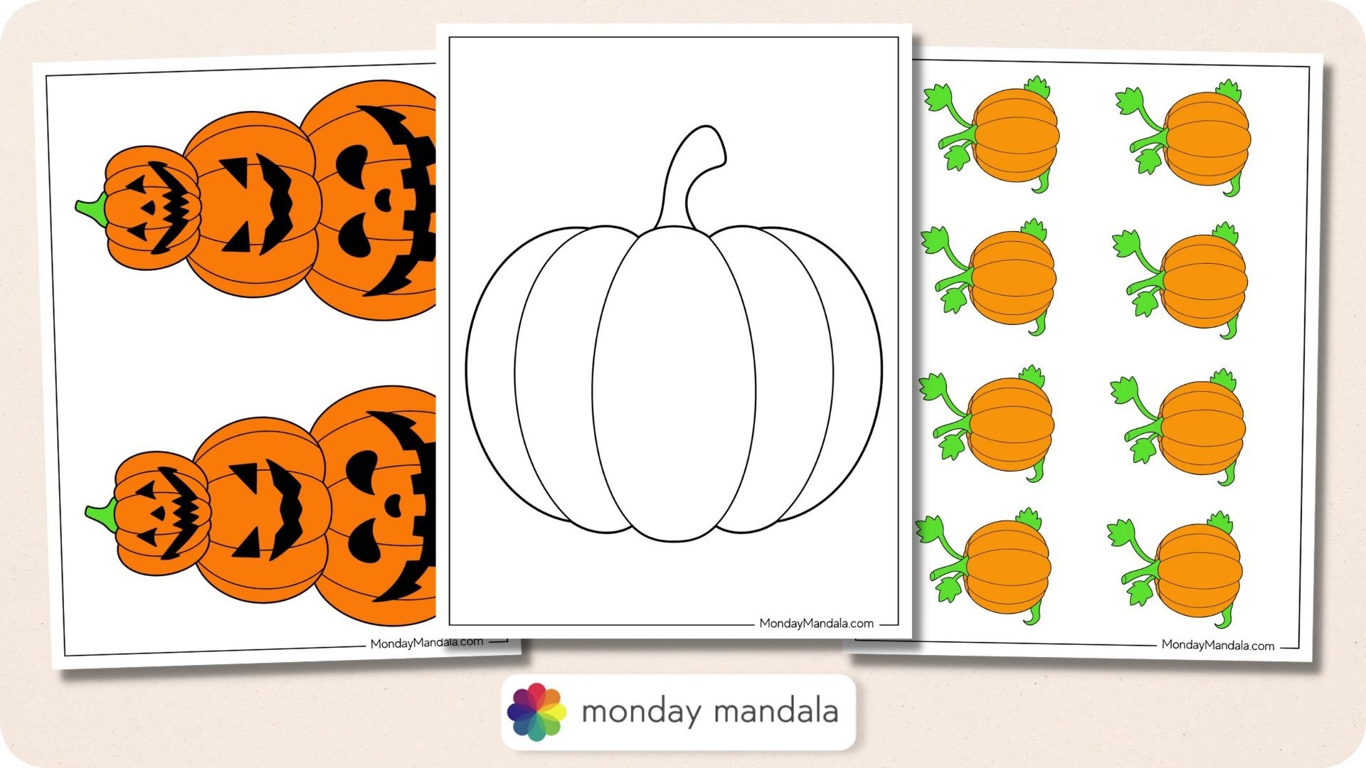 pumpkin pattern printable