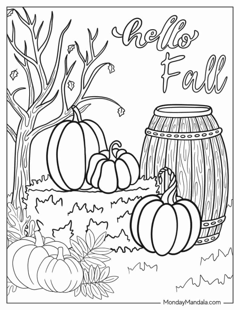 coloring pages for fall coloring pages for fall