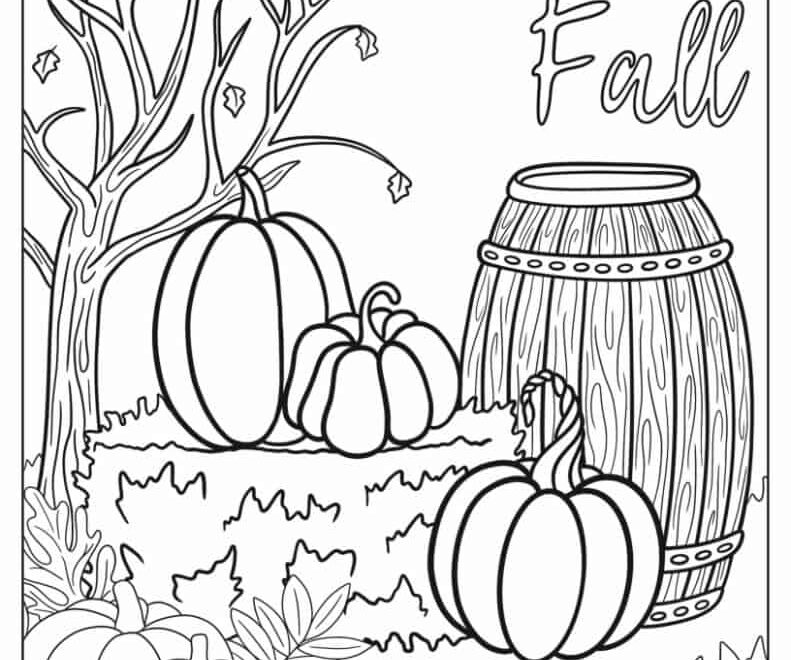 82 Autumn Fall Coloring Pages Free PDF Printables