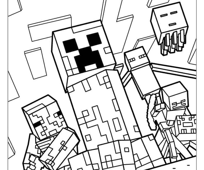 88 Minecraft Coloring Pages Free PDF Printables