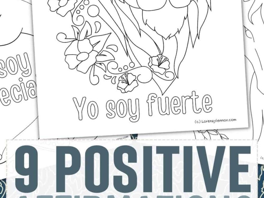9 Positive Affirmations Coloring Pages For Kids In Spanish Free Printable Bilingual Beginnings