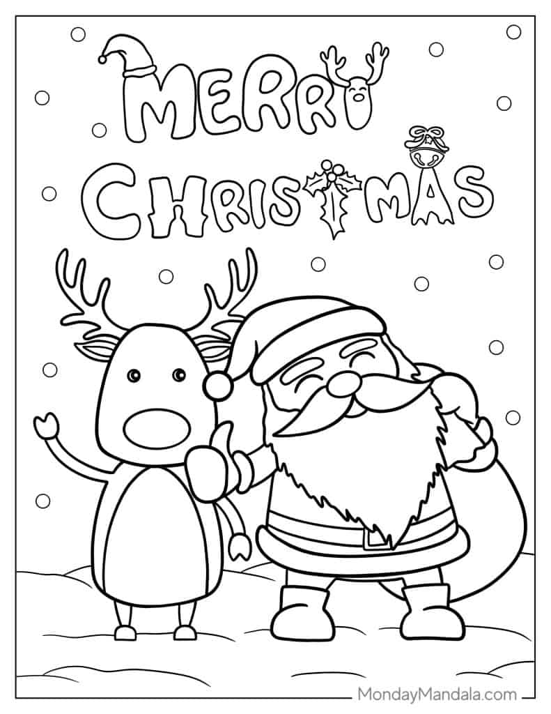 94 Santa Coloring Pages Free PDF Printables 94 Santa Coloring Pages Free PDF Printables