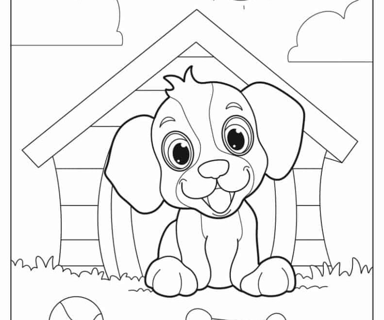 97 Dog Coloring Pages Free PDF Printables