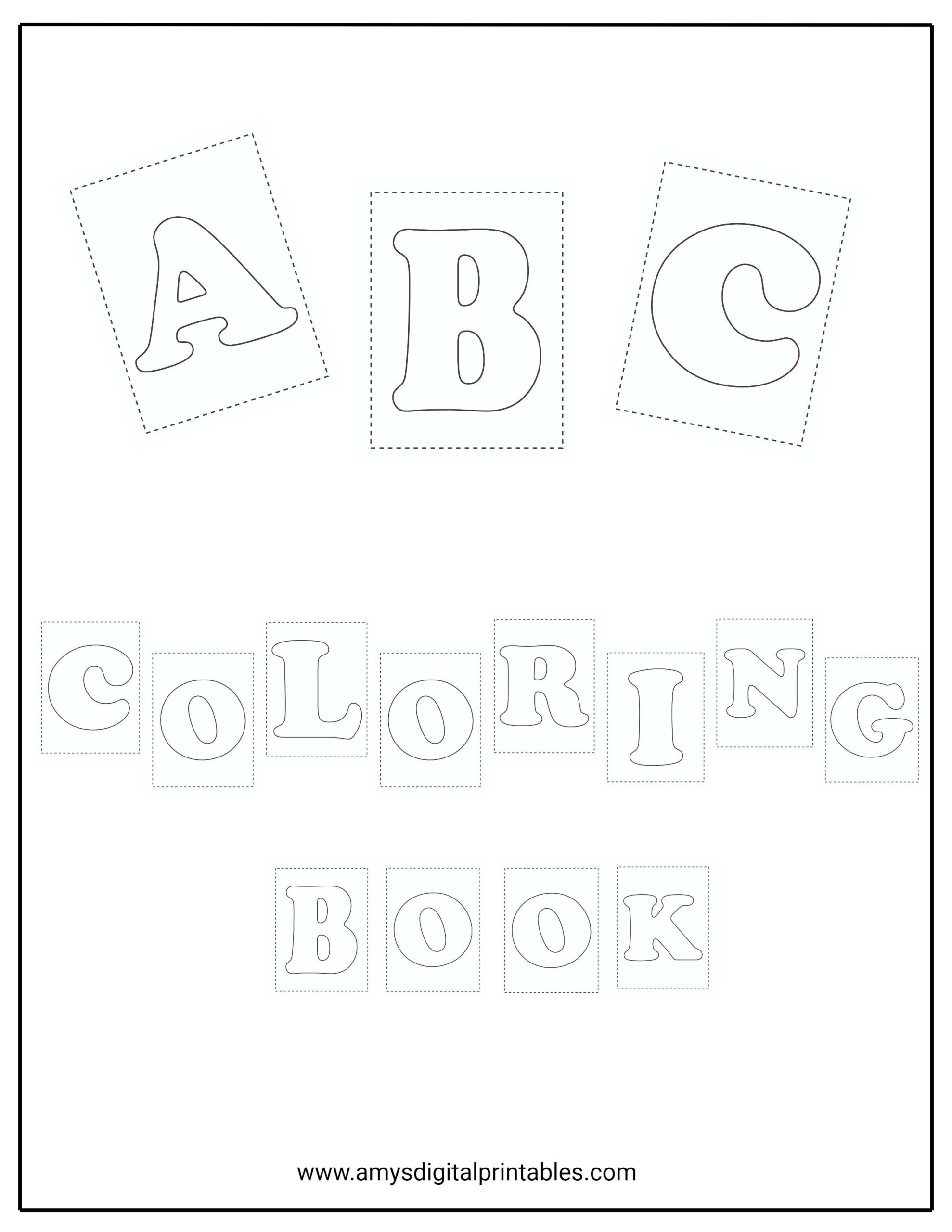 ABC Coloring Book ABC Coloring Pages Learn The Alphabet A To Z Coloring Book A Z Coloring Pages Classful