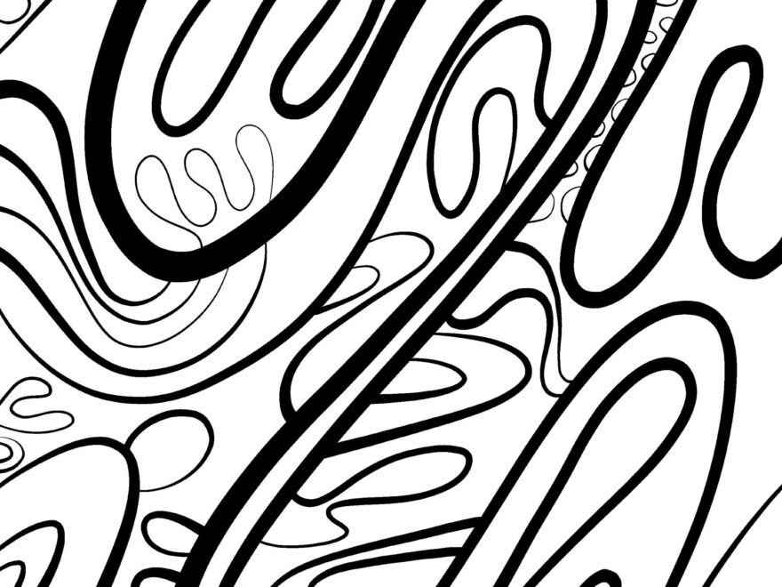 Abstract Coloring Page For Adults Or Kids Instant Download Printable Coloring Page Etsy