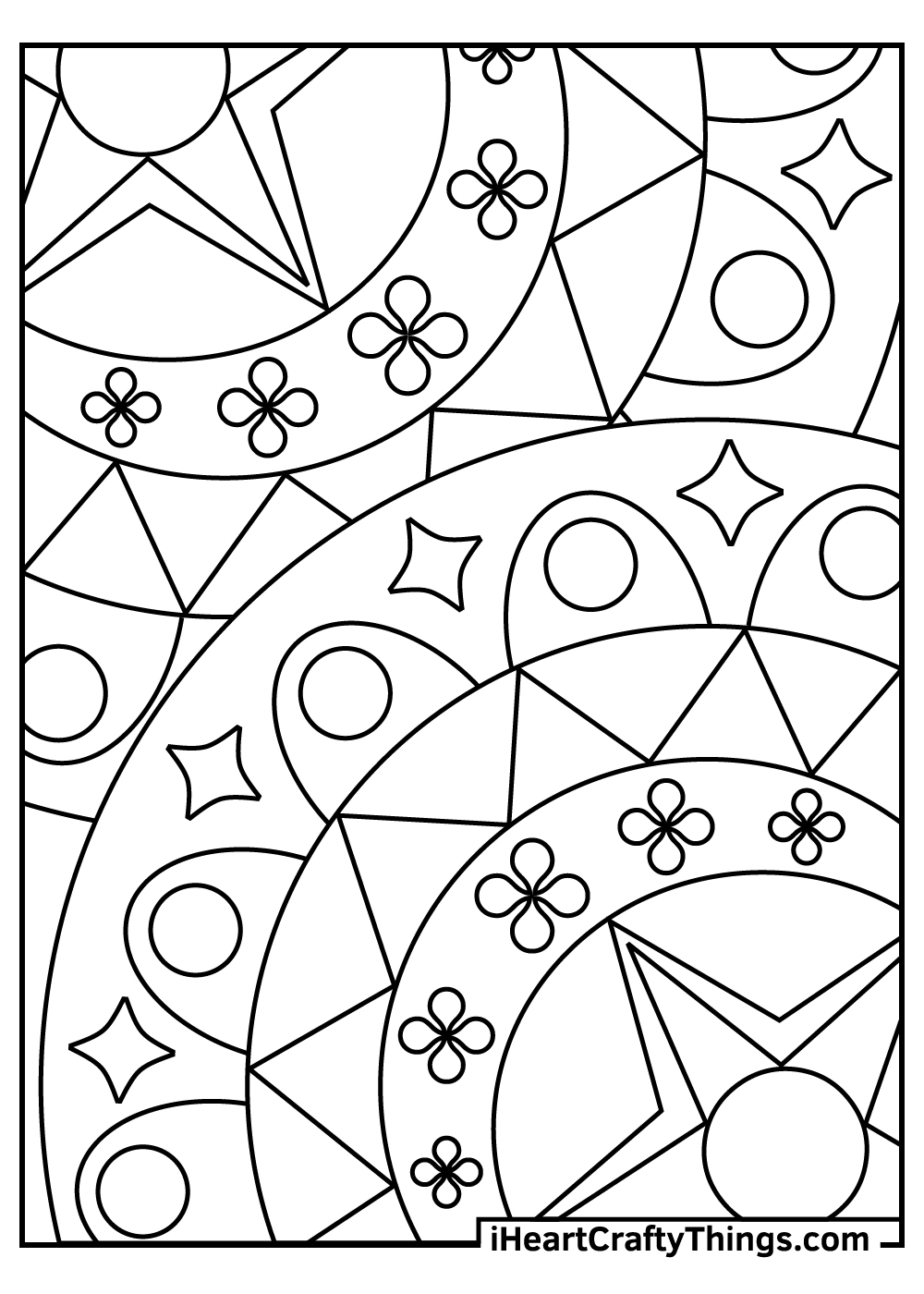 abstract art coloring pages