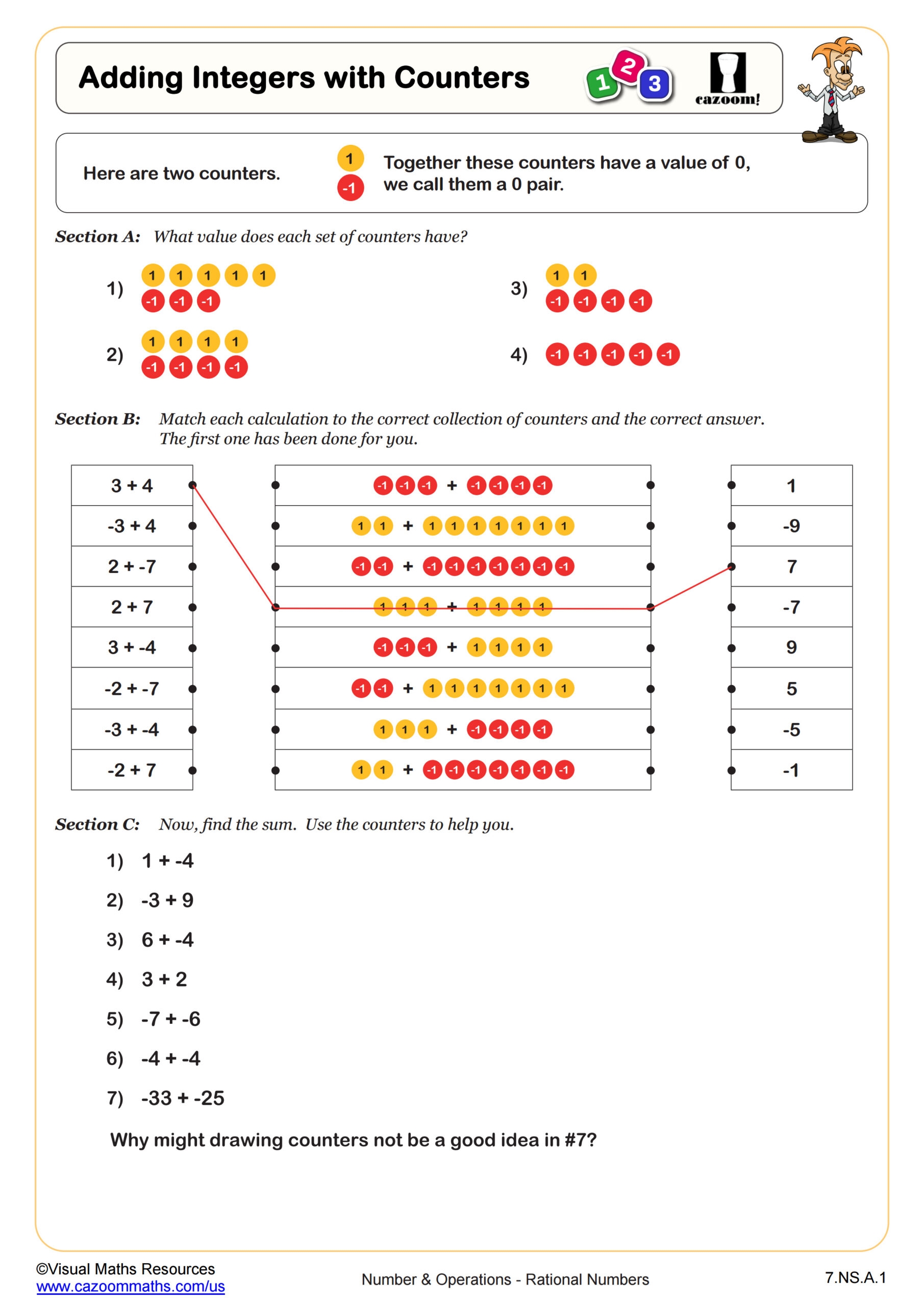 adding subtracting integers worksheet adding subtracting integers worksheet