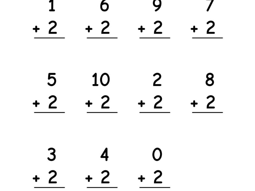 Addition Worksheets Numbers 1 10 20 Printable Worksheets Vertical And Horizontal Formats Preschool 1st Grade Math Etsy