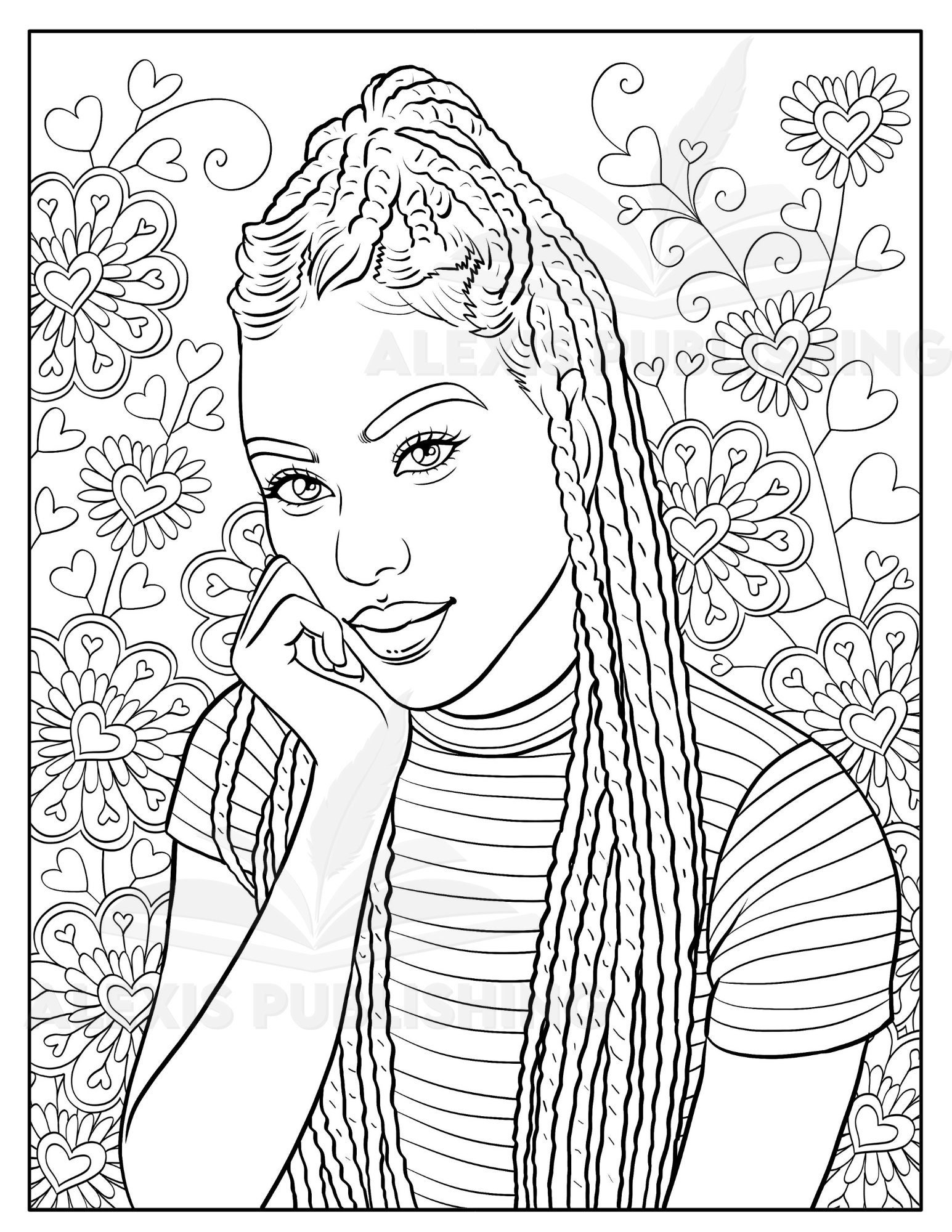 Adult Coloring Page instant Download Beautiful Black Woman Printable Etsy Australia Adult Coloring Page instant Download Beautiful Black Woman Printable Etsy Australia