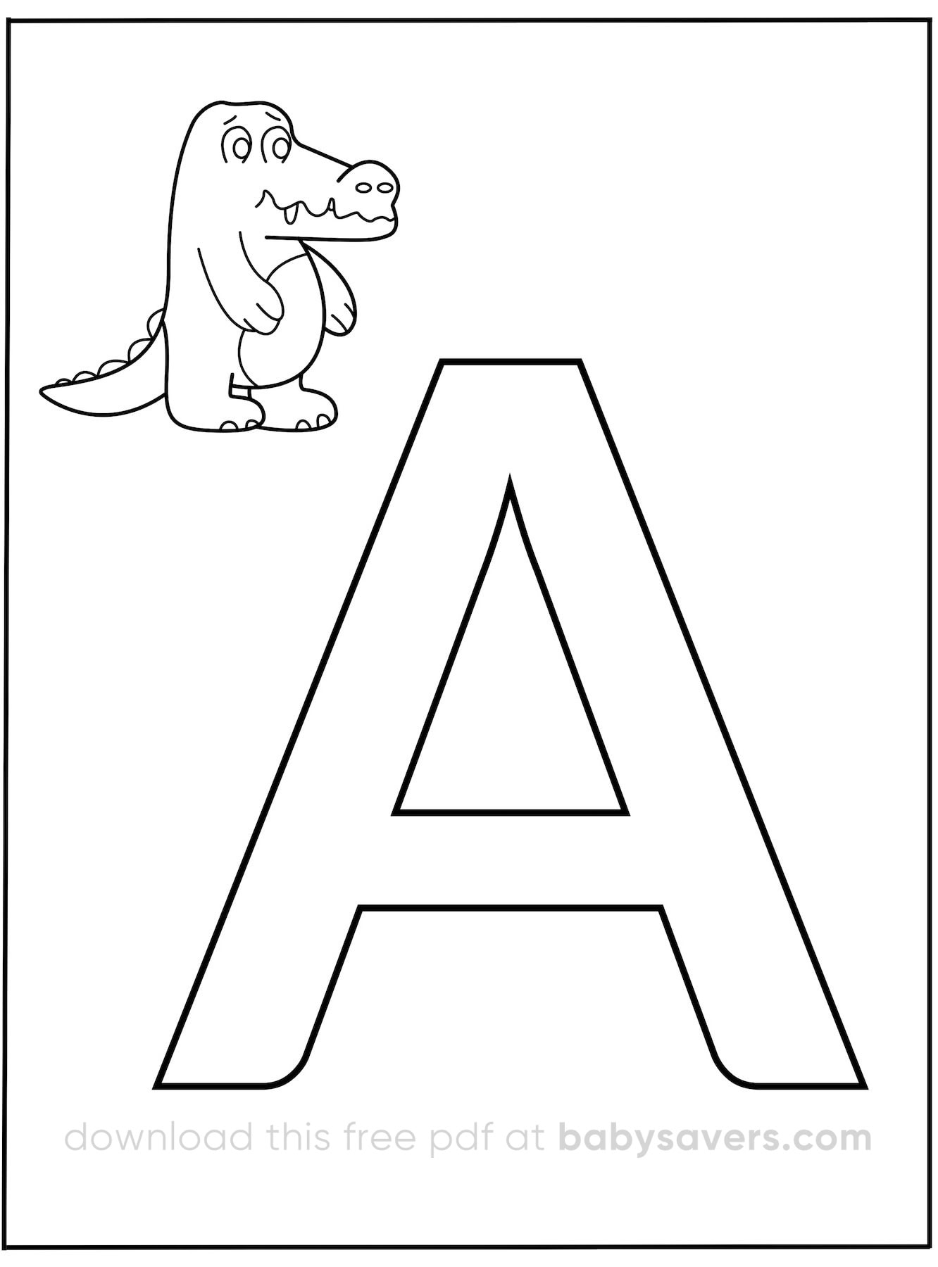 alphabet coloring sheets free printable