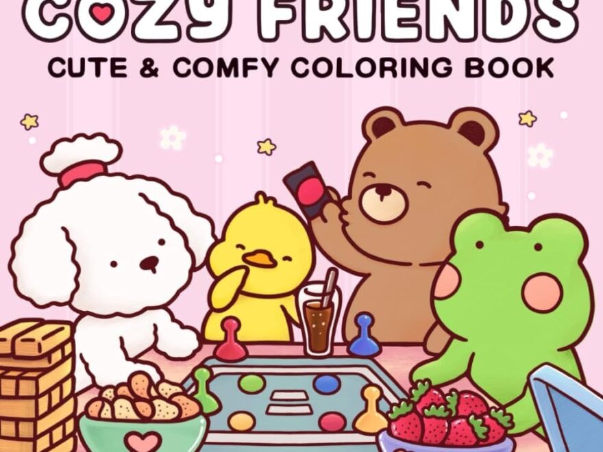 Amazon Cozy Friends Coloring Book For Adults And Teens Featuring Super Cute Animal Characters With Easy And Simple Designs For Relaxation 9798326332127 Wyo Coco Books