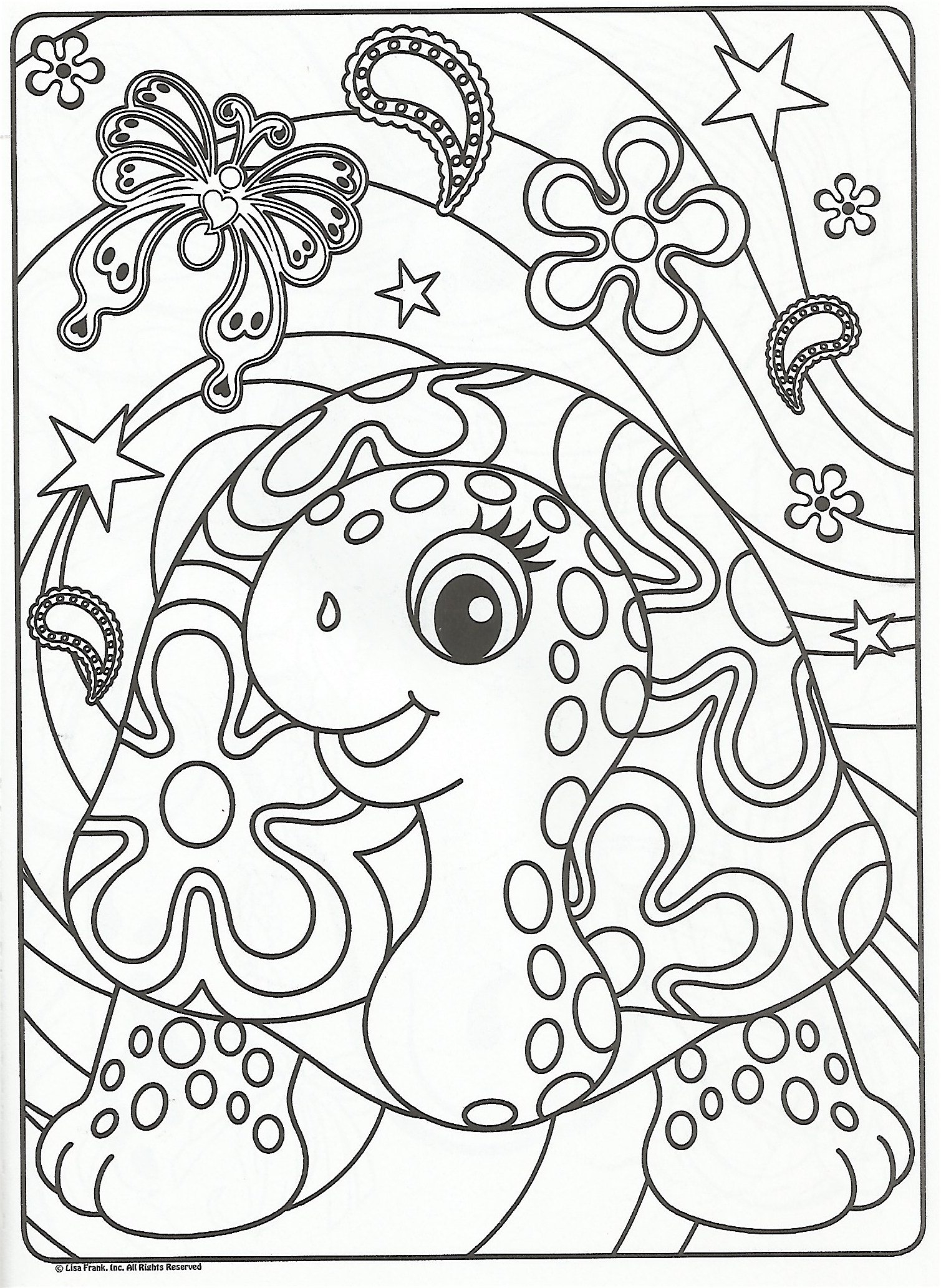 Amazon Lisa Frank Color And Trace Book With Stand up Characters Toys Games