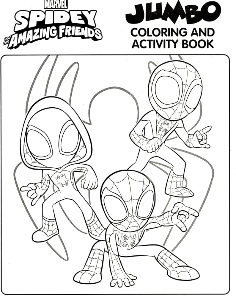 Amazon Spidey And His Amazing Friends Coloring And Activity Books Bundle With Imagine Ink Coloring Book Stickers And More Toys Games