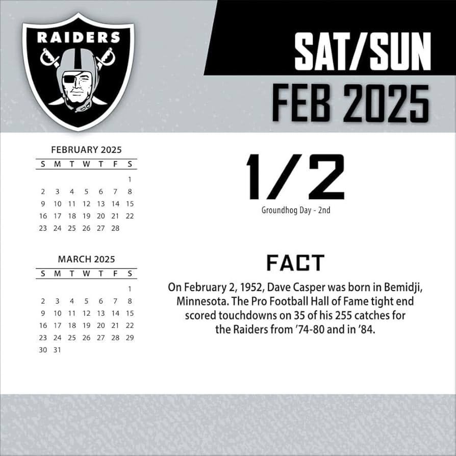 Amazon Turner Sports Las Vegas Raiders 2025 Box Calendar 25998053043 Office Products Amazon Turner Sports Las Vegas Raiders 2025 Box Calendar 25998053043 Office Products