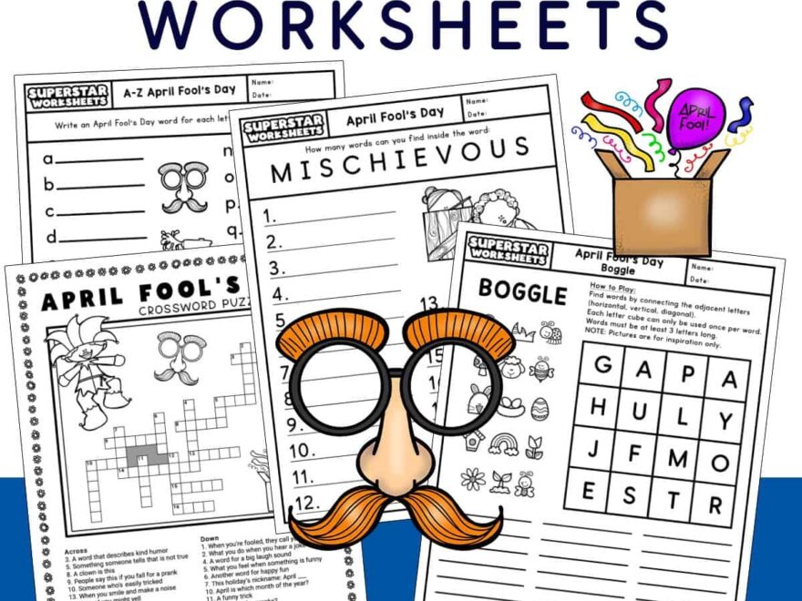 April Fool s Day Worksheets Superstar Worksheets