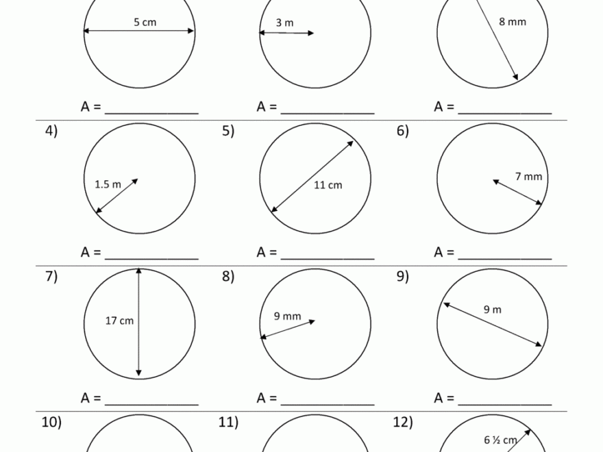 Area Of A Circle