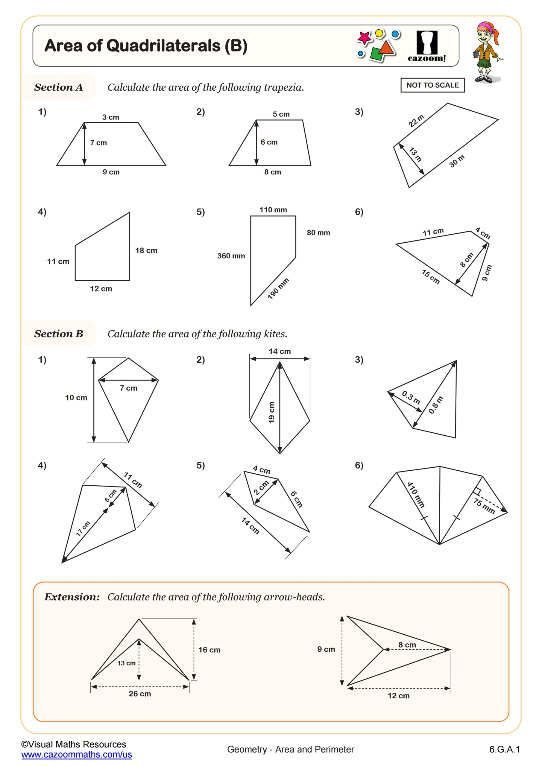 Area Of Trapezoid A Worksheet Fun And Engaging 6th Grade Geometry Worksheet Cazoom Math Area Of Trapezoid A Worksheet Fun And Engaging 6th Grade Geometry Worksheet Cazoom Math
