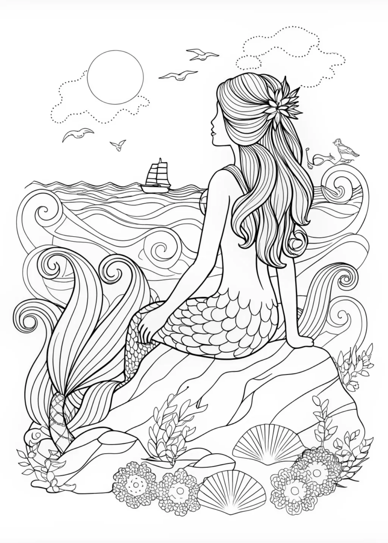ariel little mermaid coloring pages printables