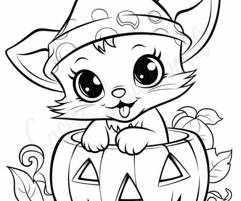 AWESOME Halloween Coloring Pages Cassie Smallwood
