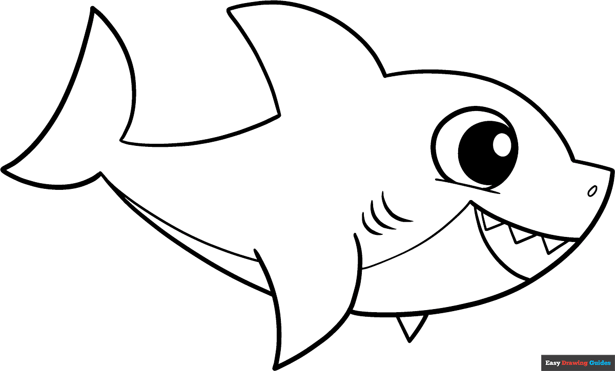 shark printable coloring pages