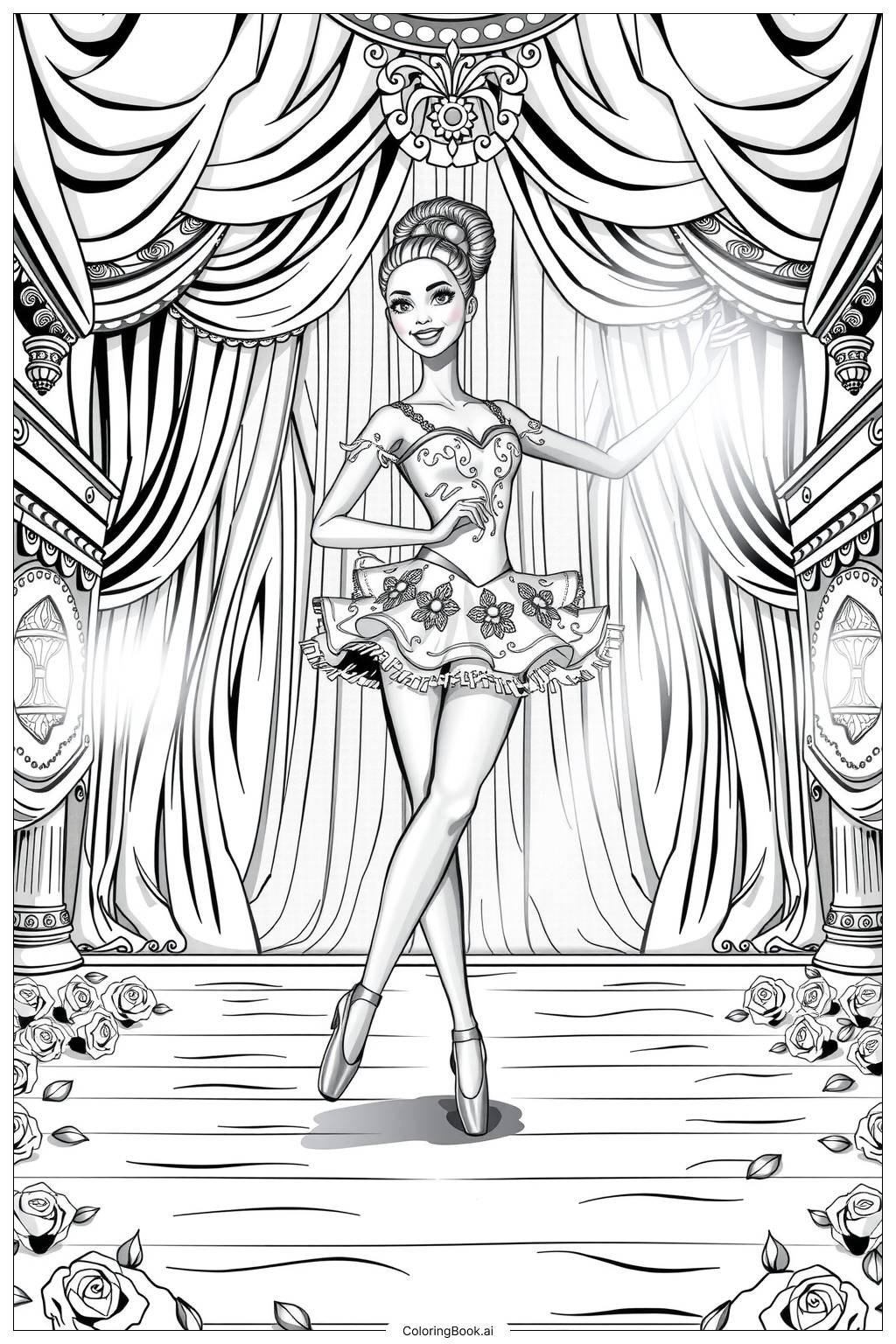 barbie free printable coloring pages