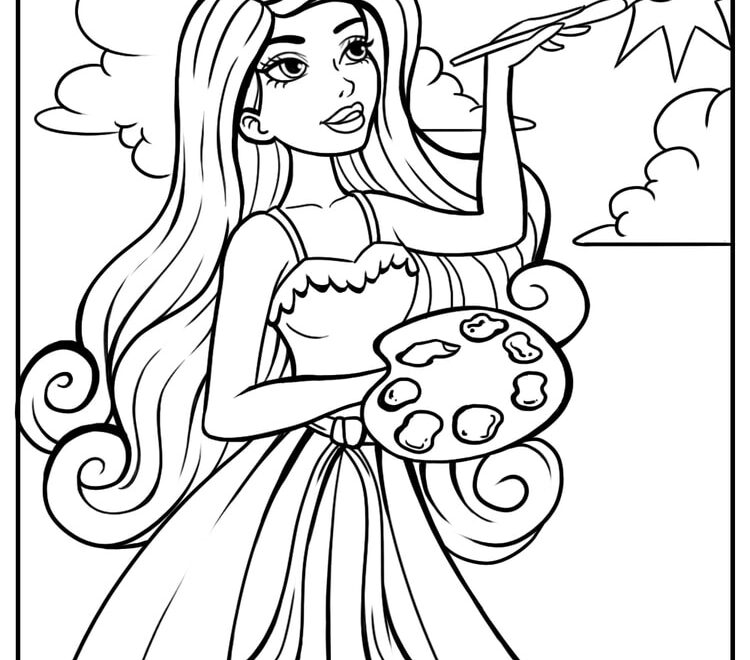 Barbie Coloring Pages 100 Free Printables