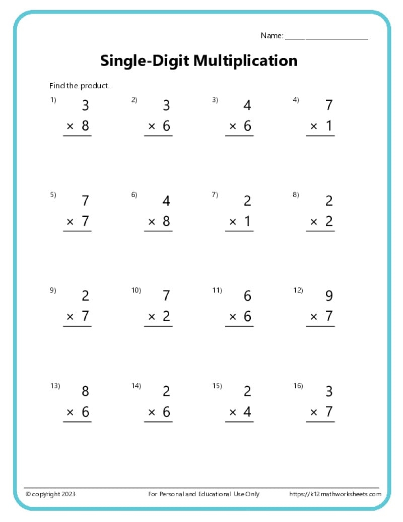 multiplication worksheets grade 4
