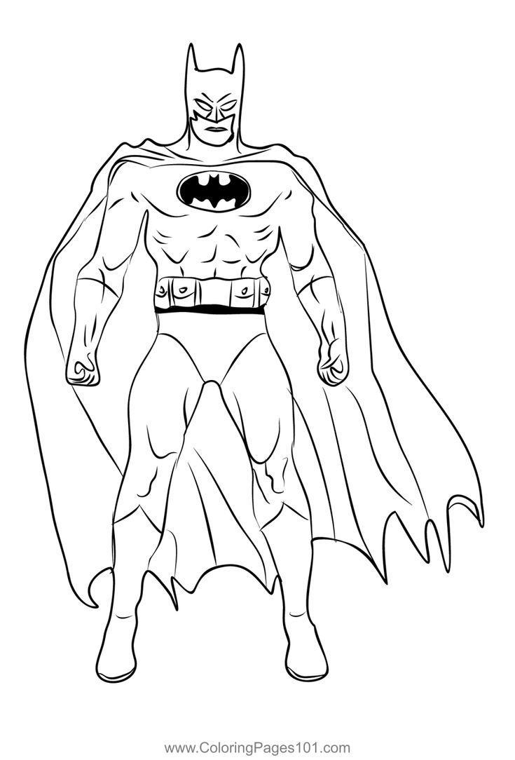 Batman 1 Coloring Page Batman 1 Coloring Page