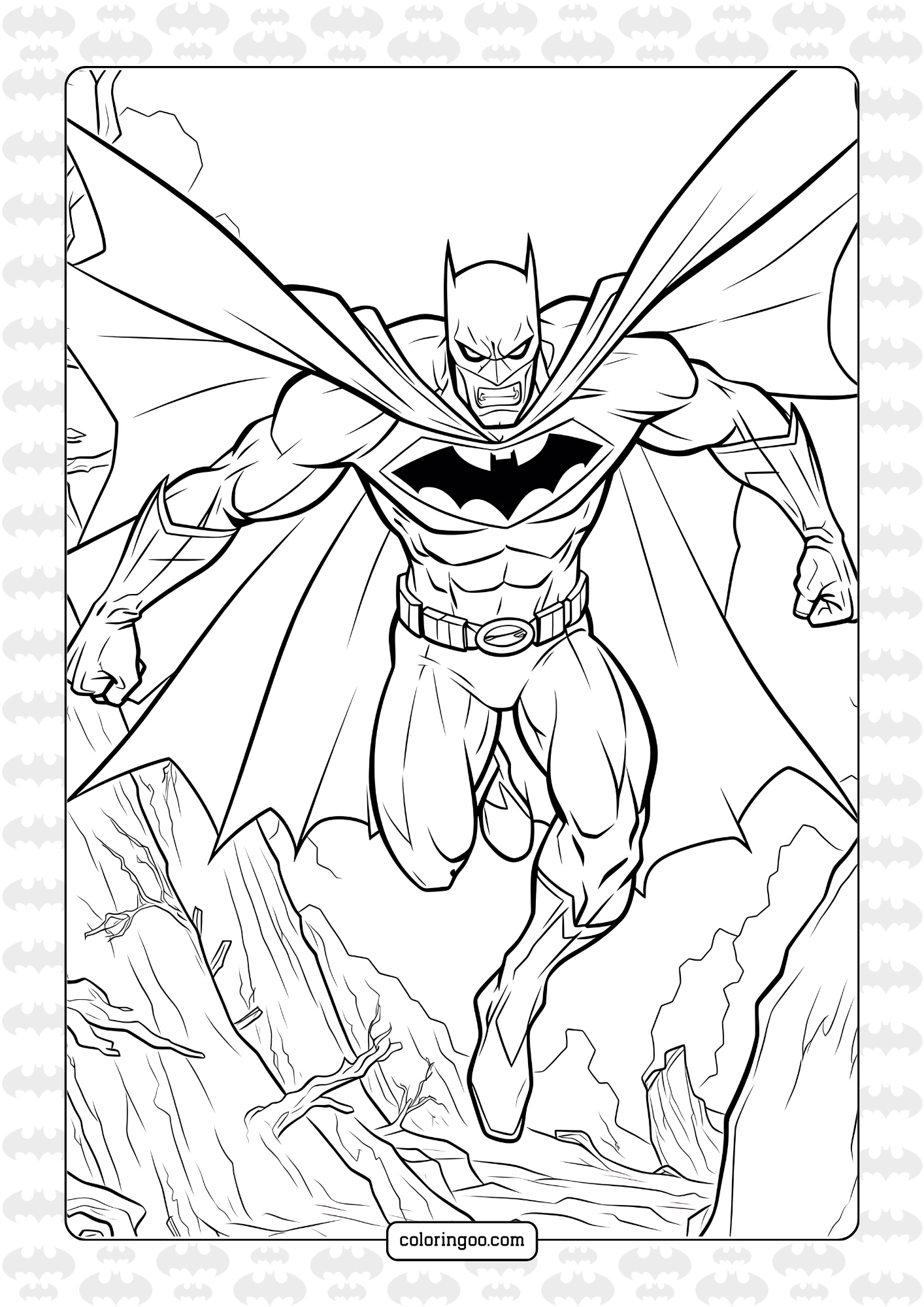 batman printable coloring pages