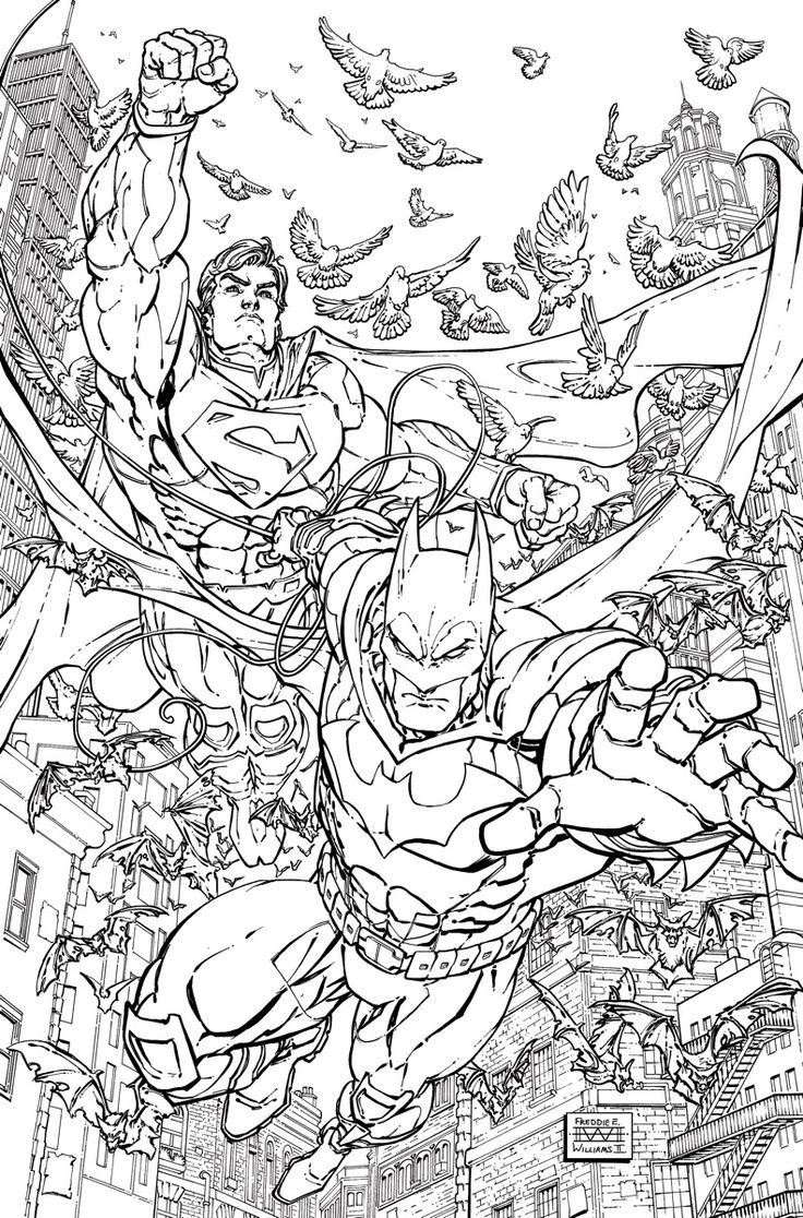 super hero coloring book pages