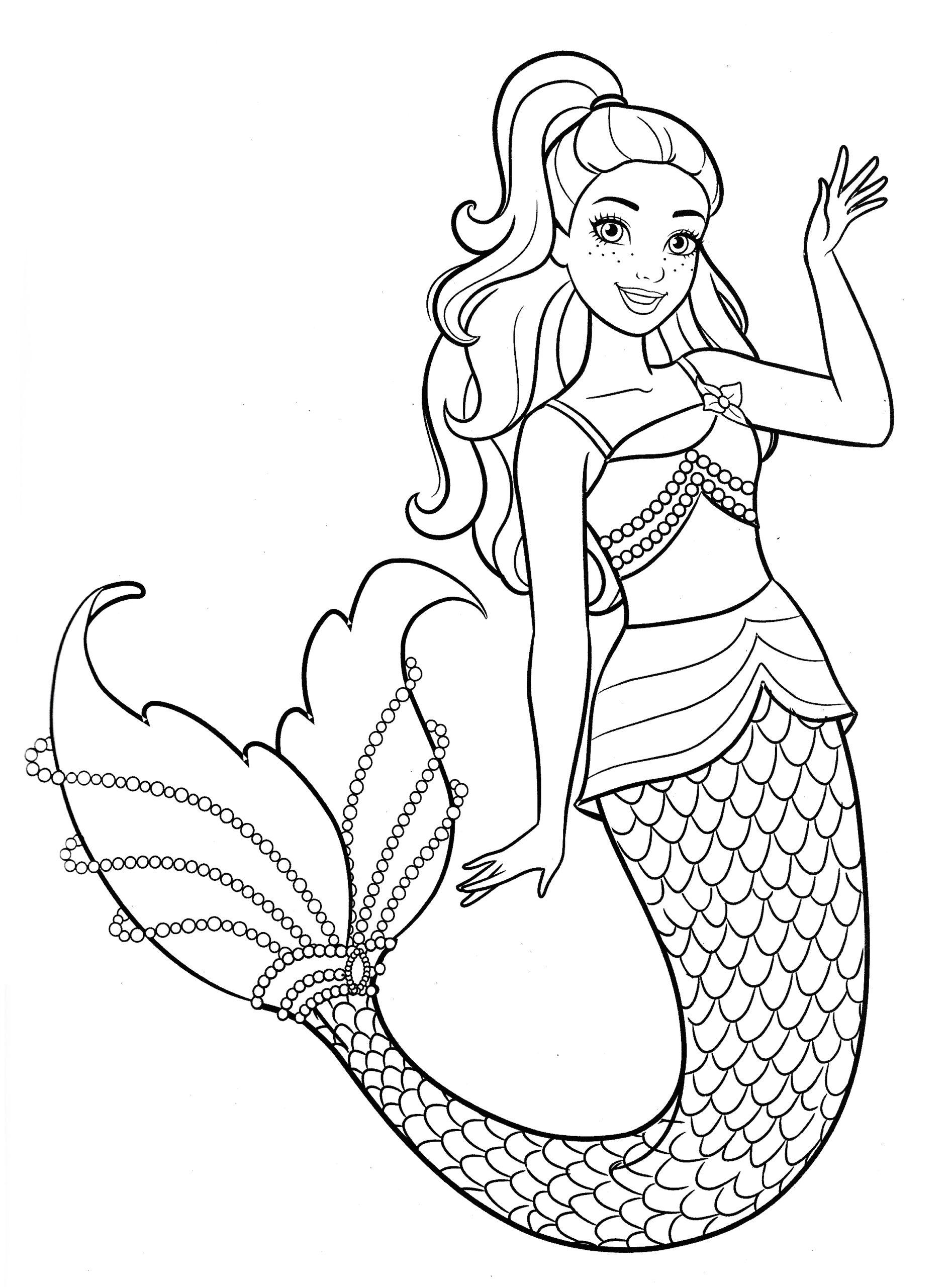 Beautiful Mermaid Barbie Coloring Pages YouLoveIt Beautiful Mermaid Barbie Coloring Pages YouLoveIt