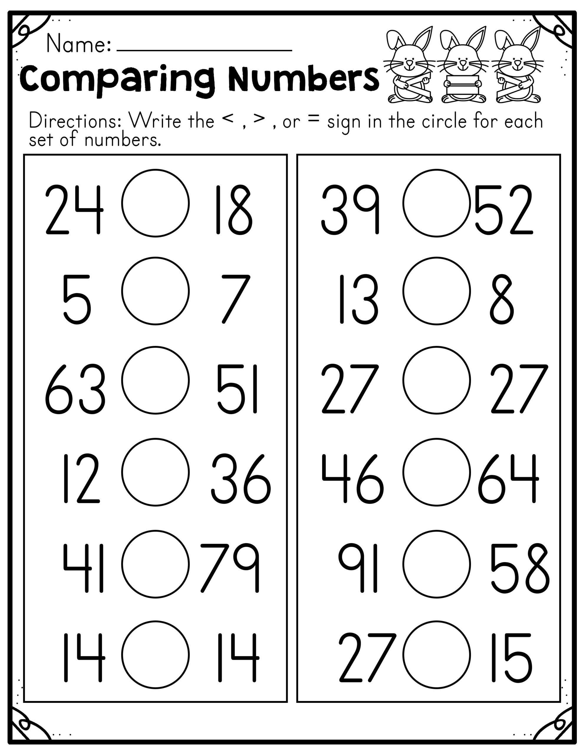 Before And After And Comparing Numbers Worksheets Made By Teachers Before And After And Comparing Numbers Worksheets Made By Teachers