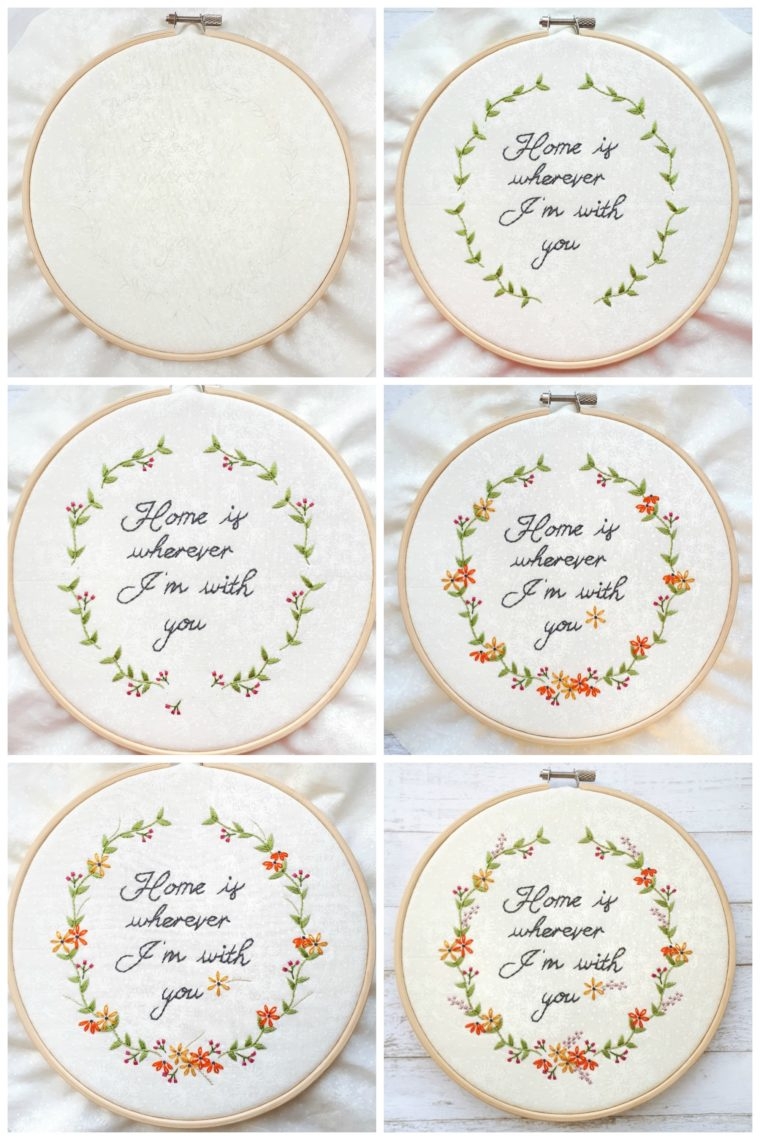 Beginner Floral Embroidery Pattern The Yellow Birdhouse Beginner Floral Embroidery Pattern The Yellow Birdhouse