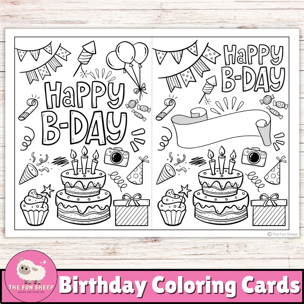 birthday cards printable coloring