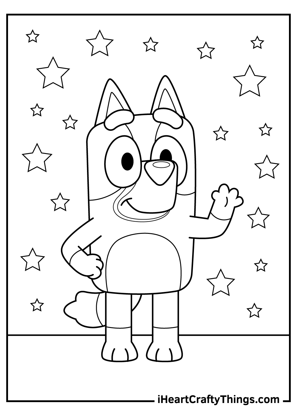 bluey coloring pages free printable