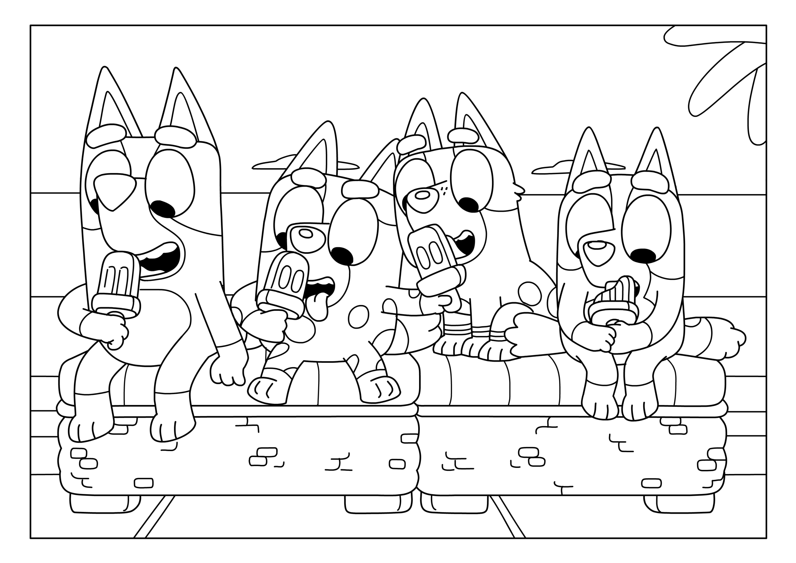 free bluey coloring pages free bluey coloring pages