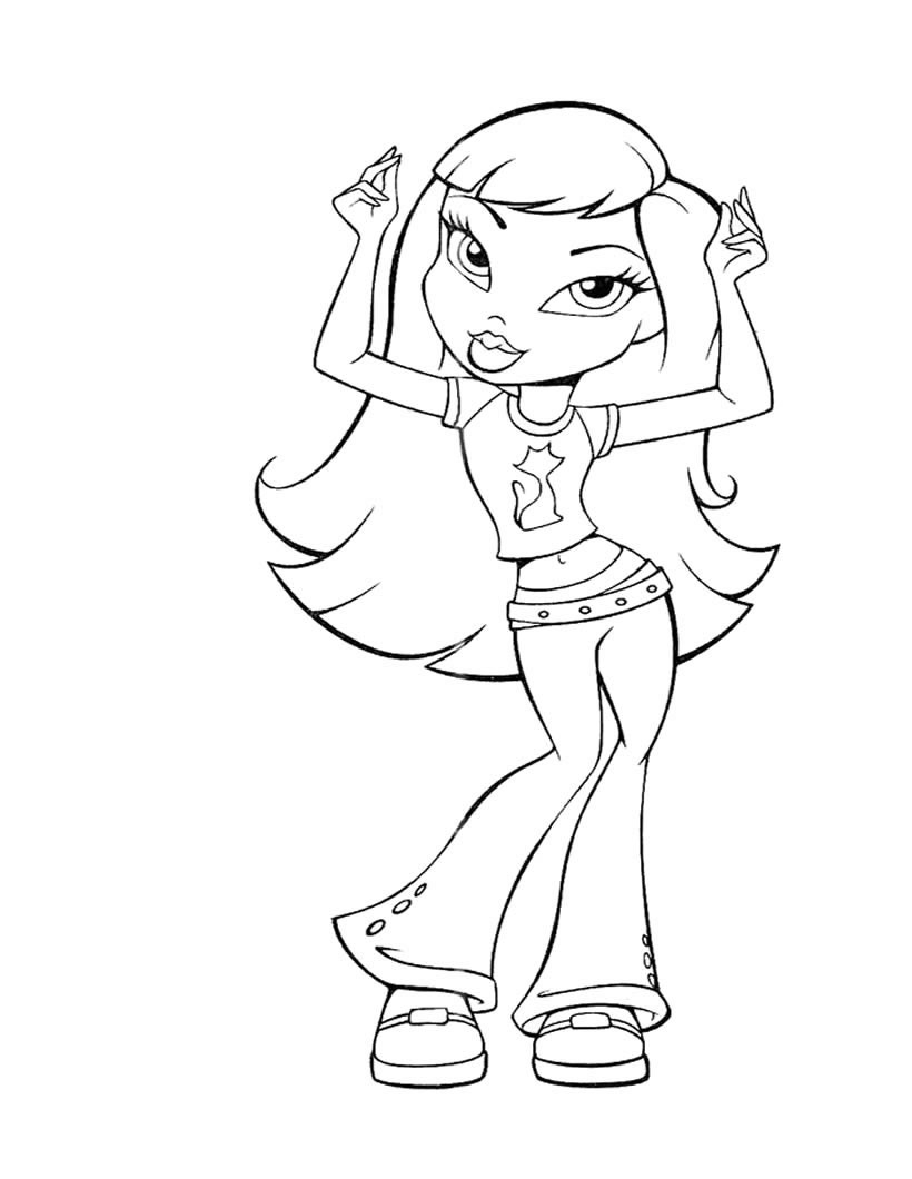 printable bratz coloring pages printable bratz coloring pages