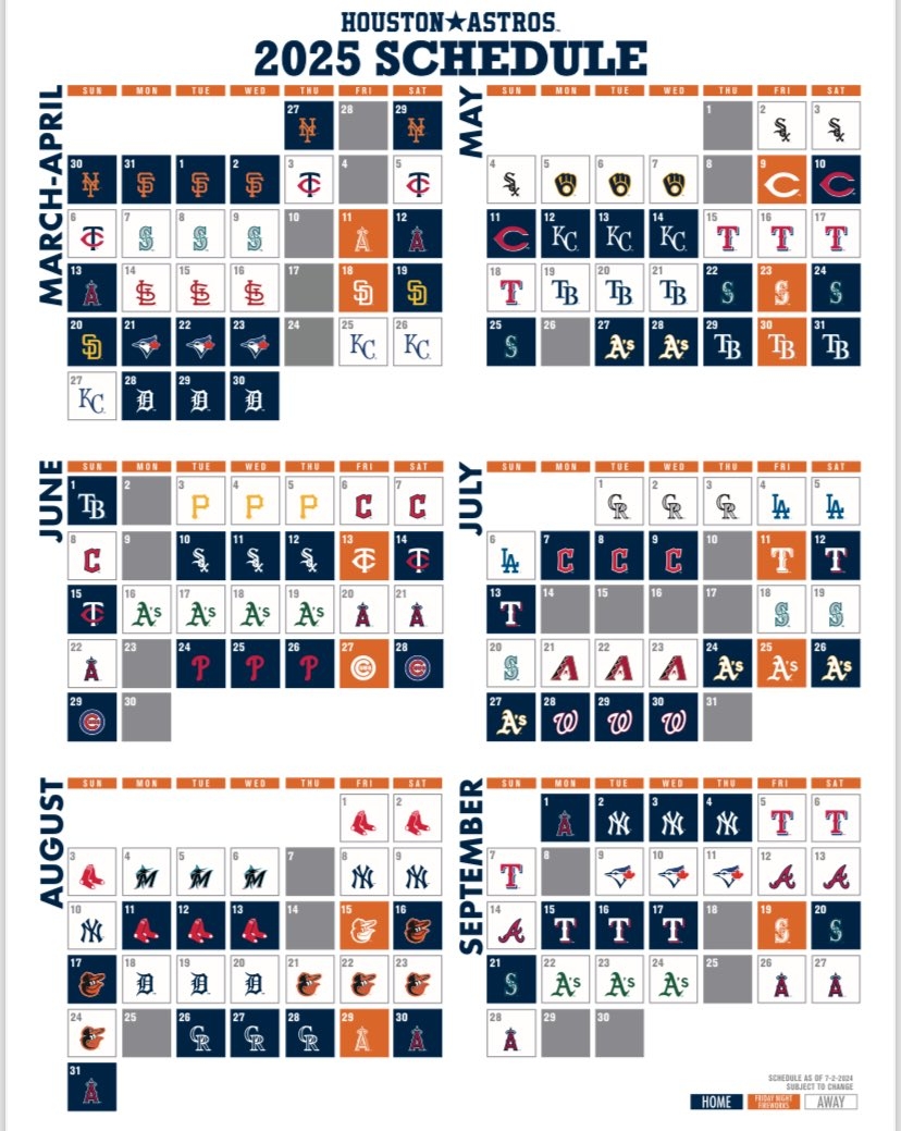 Brian McTaggart On X Astros 2025 Schedule Who Are They Playing On Your Birthday Https t co b3Vs9t43af X Brian McTaggart On X Astros 2025 Schedule Who Are They Playing On Your Birthday Https t co b3Vs9t43af X