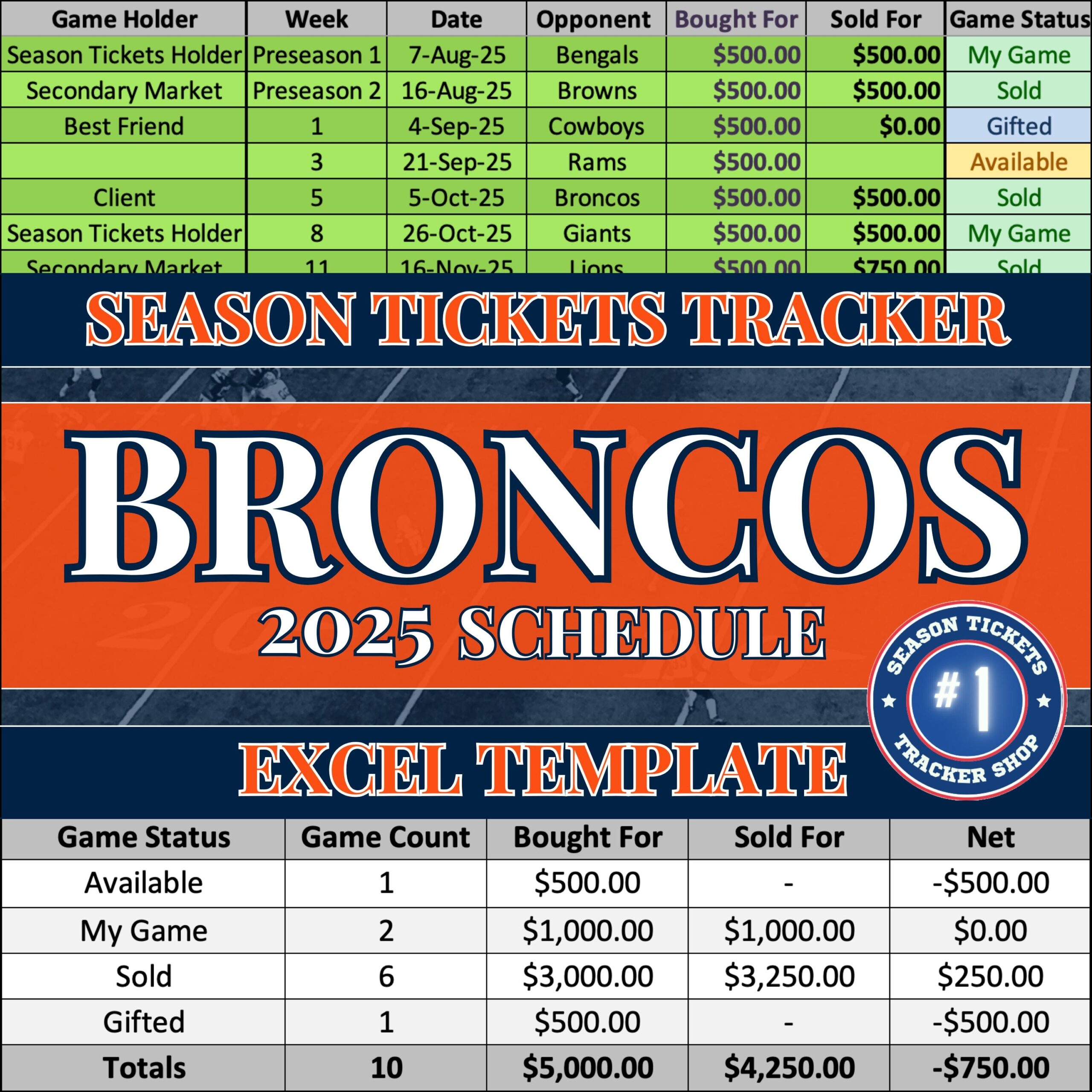 denver broncos printable schedule denver broncos printable schedule
