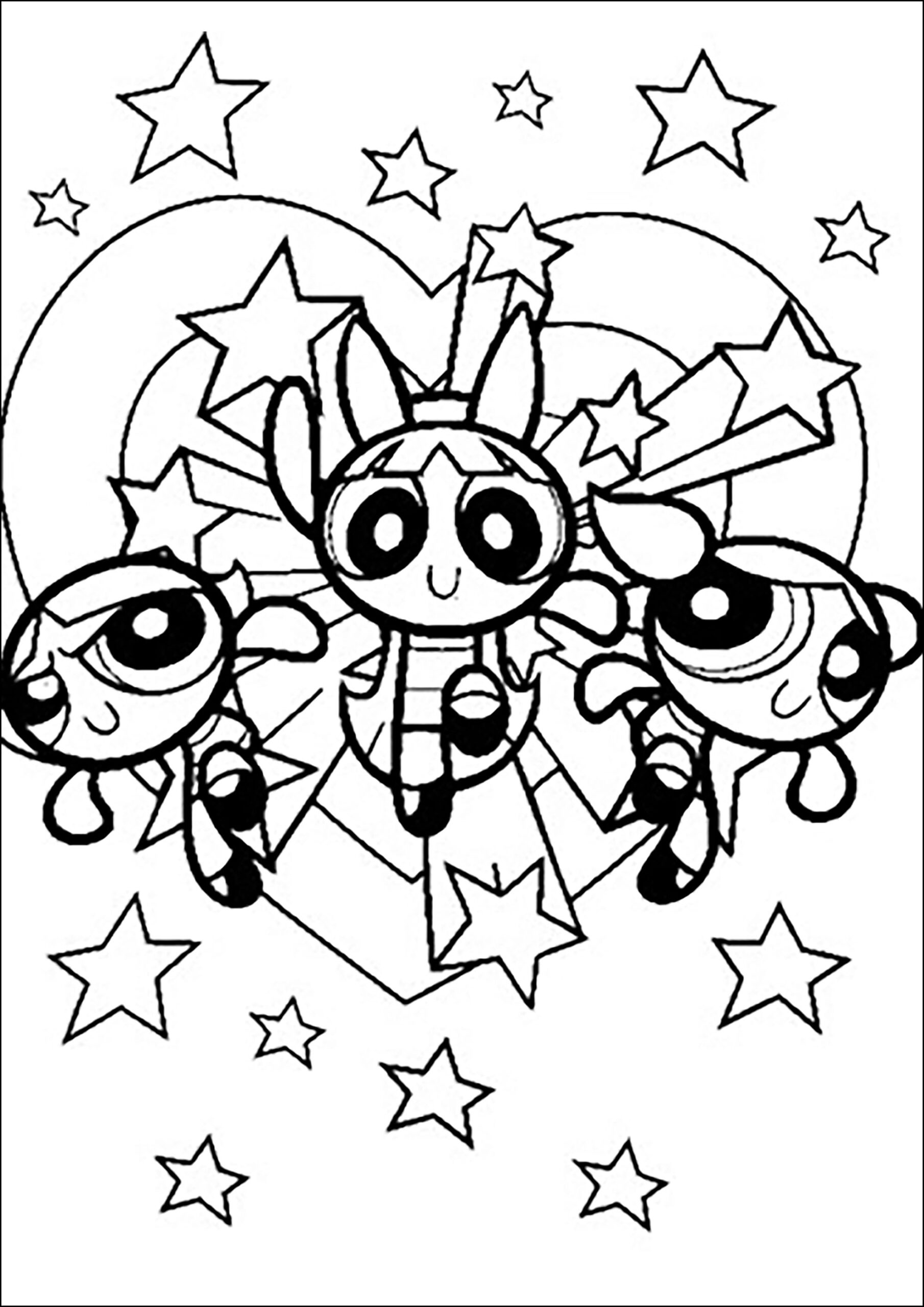 powerpuff girls coloring pages
