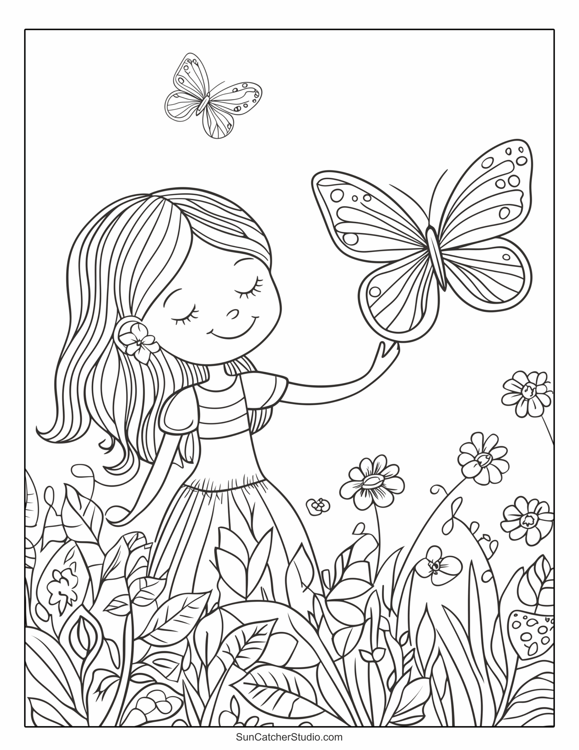 butterfly coloring book printable