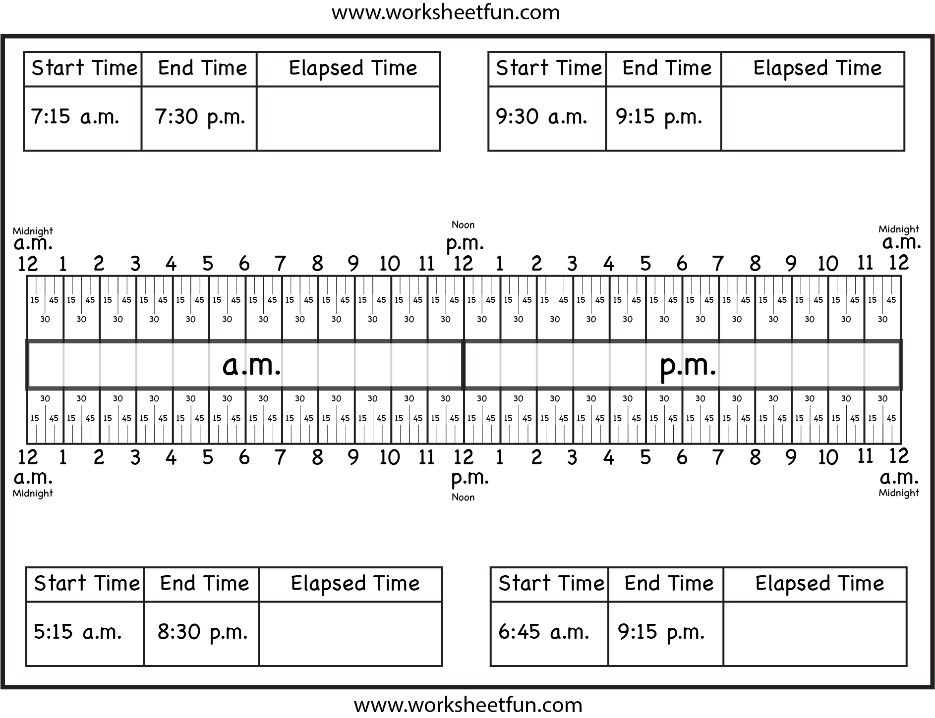 time and elapsed time worksheets time and elapsed time worksheets