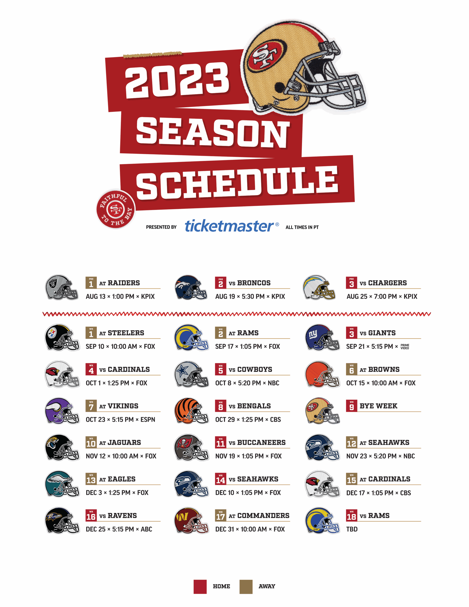 Can Someone Please Make The Overhead Stadium 49er Schedule With W L Graphic Was Going To Do It Myself But I Don t Know How Thank You In Advance R 49ers