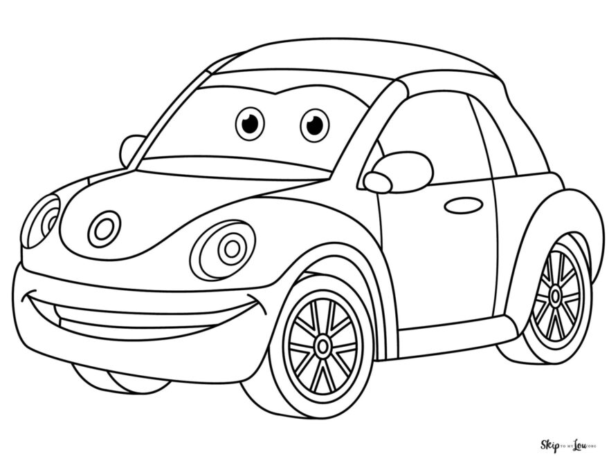 Car Coloring Pages Free Printables Skip To My Lou