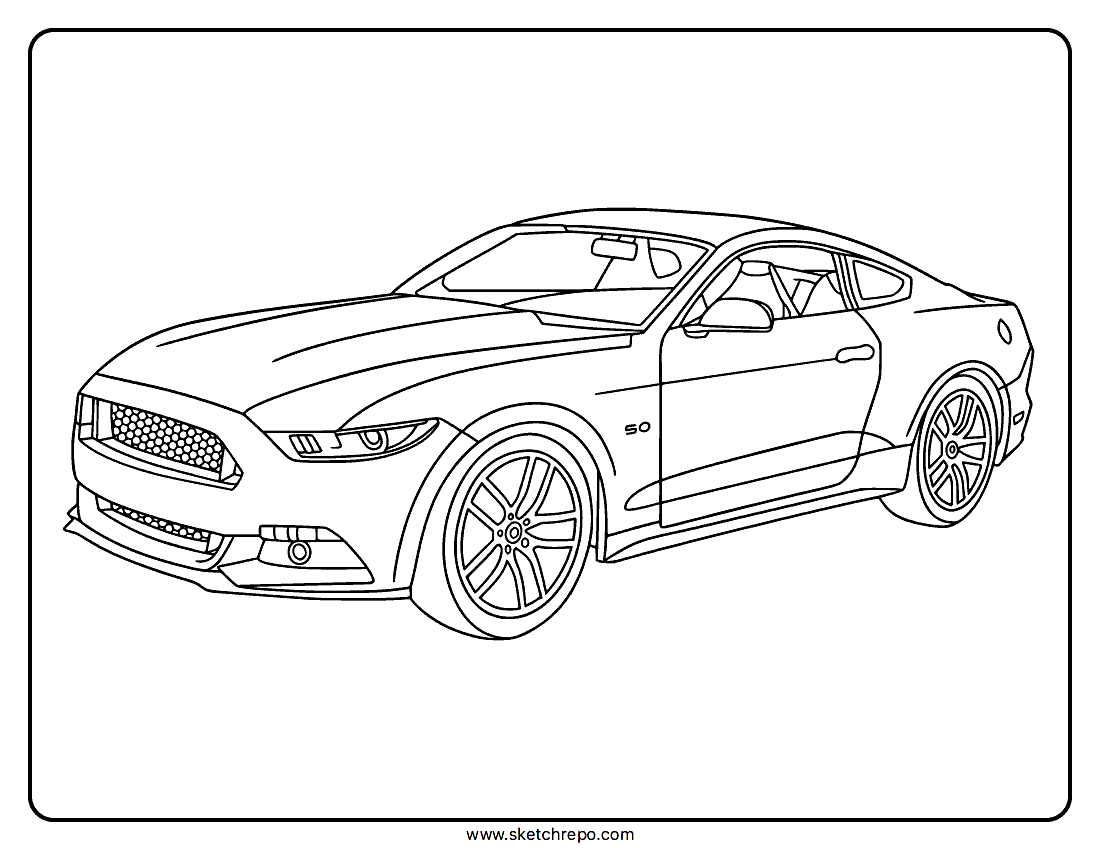 car color pages printable