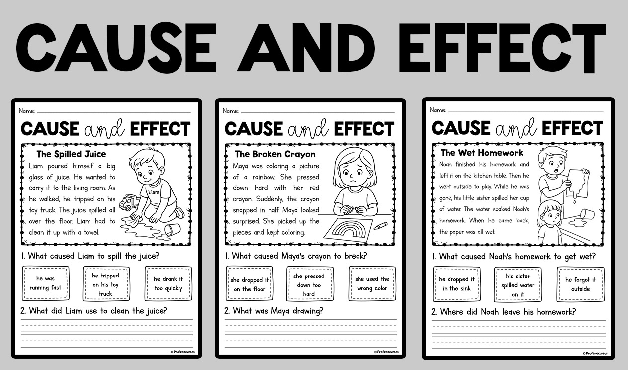 cause and effect worksheets cause and effect worksheets