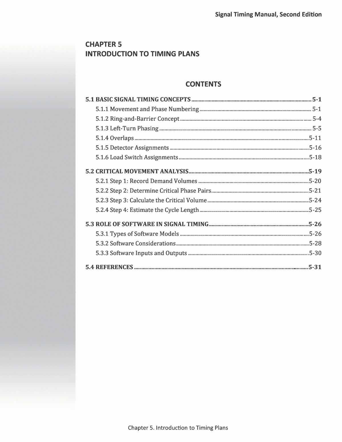 Chapter 5 Introduction To Timing Plans Signal Timing Manual Second Edition The National Academies Press